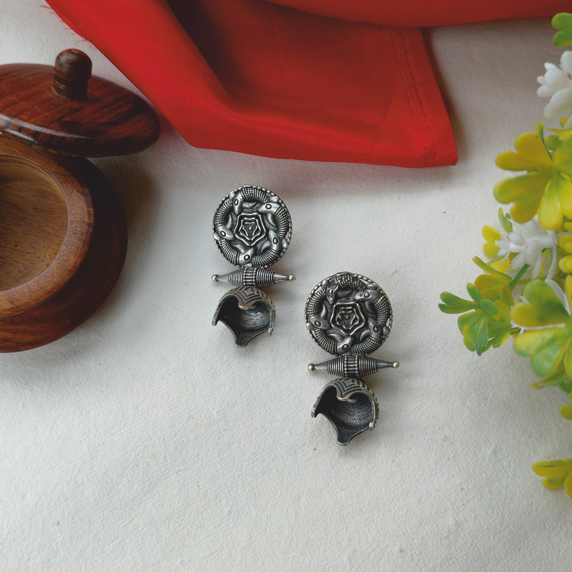 Silver Replica Jhumka